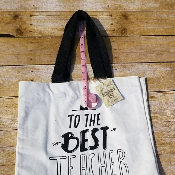 NWT Best Teacher in the World tote bag - Picture 6 of 6